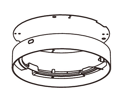 Mekaaninen lisätarvike Airam Cio Multi korotuskehys 226mm valkoinen
