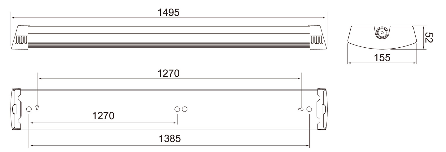 Teollisuusvalaisin Airam Optimus MP 1500 IP44 47W 6600lm 840 RA/MS roiskesuoj