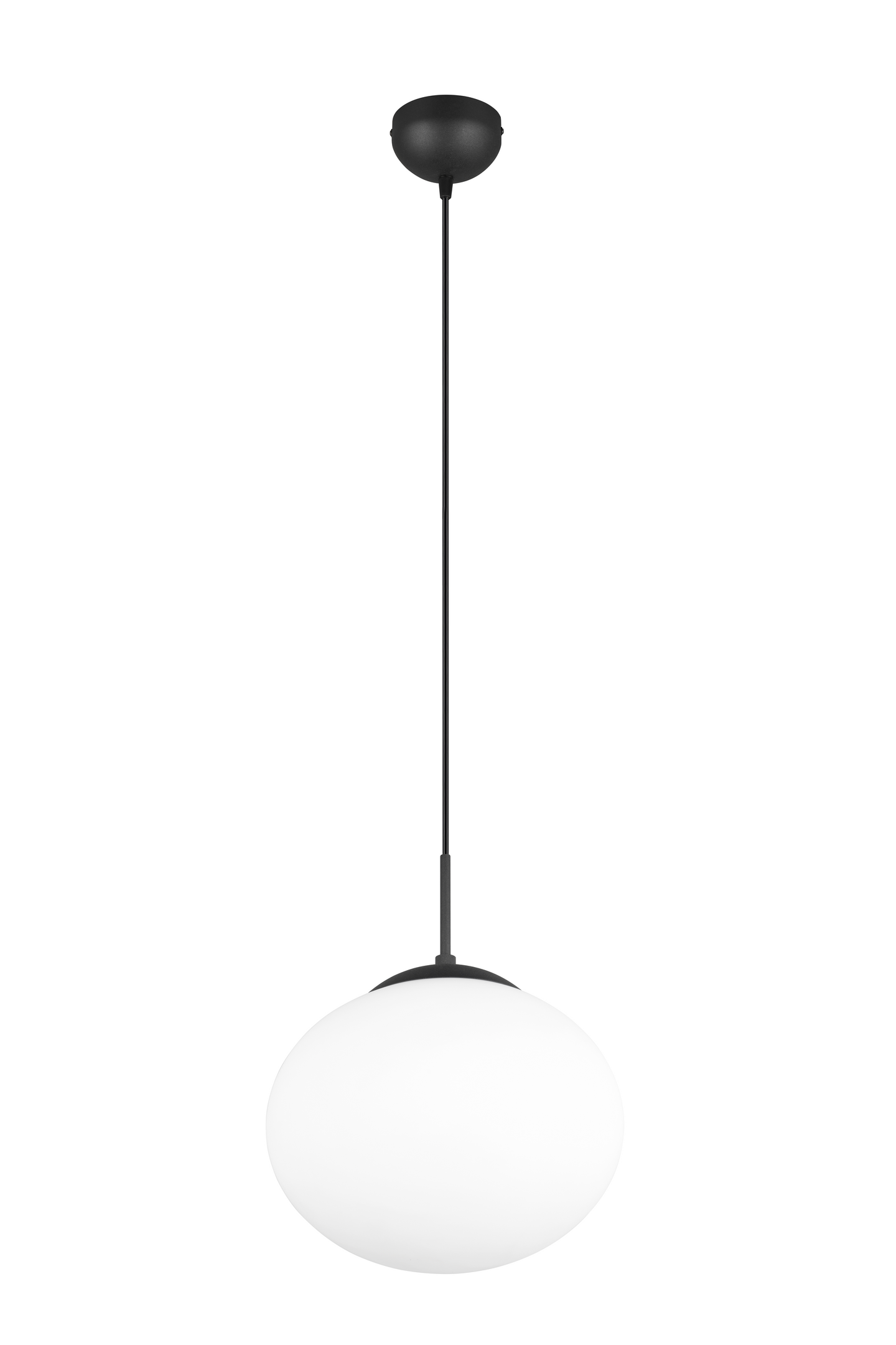 Riippuvalaisin TRIO Fomento E27 30cm mattamusta/valkoinen