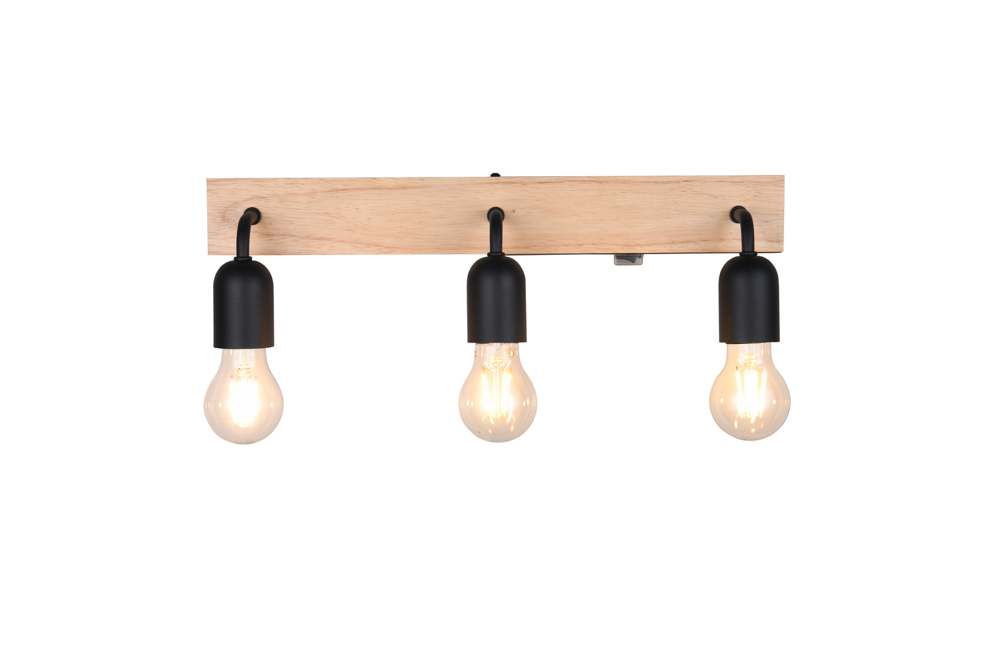 Seinävalaisin TRIO Arturo E27 3-osainen puu/mattamusta