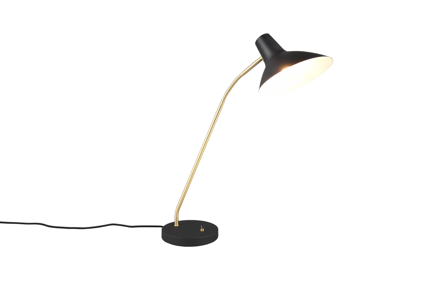 Pöytävalaisin TRIO Traveller E27 mattamusta/mattamessinki