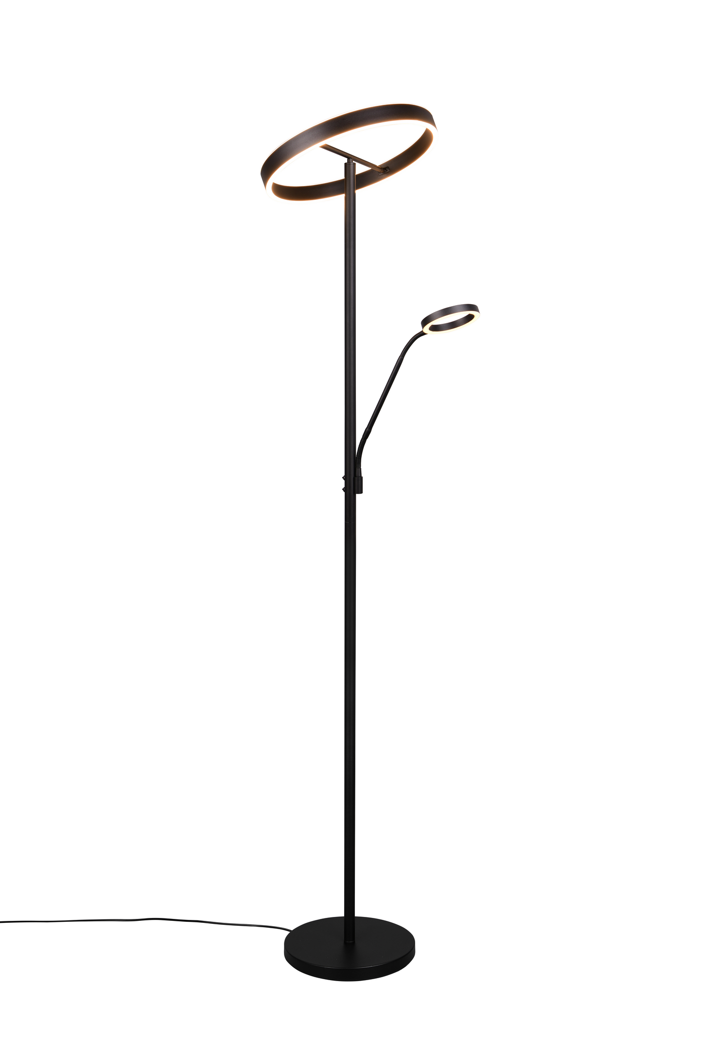 Lattiavalaisin TRIO Willis led 39+5,5W 4600+550lm mattamusta