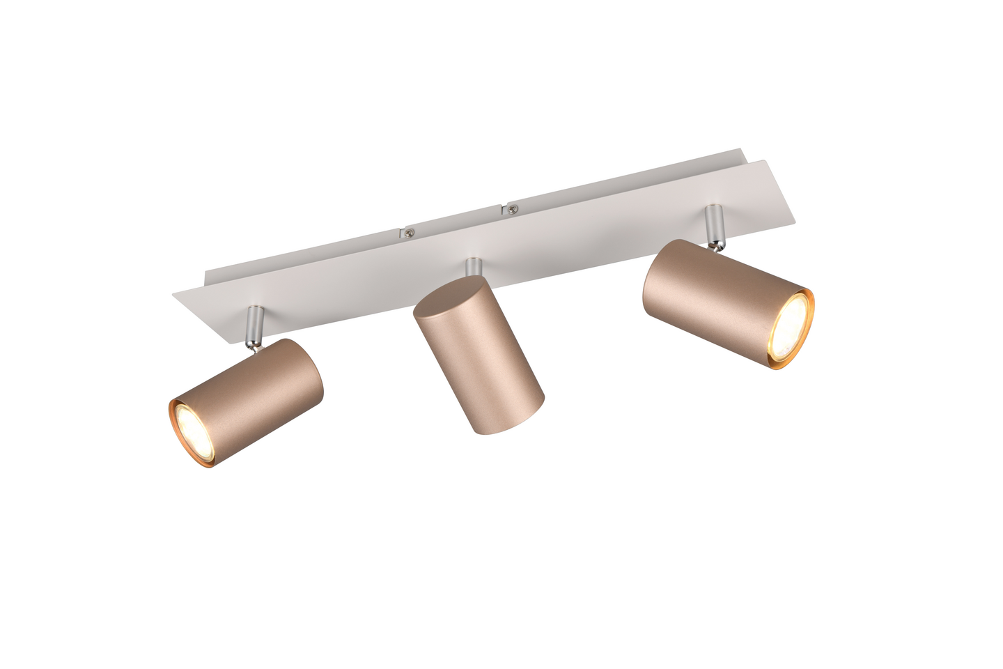 Spotti TRIO Marley GU10 3-osainen kahvinruskea/mattavalkoinen