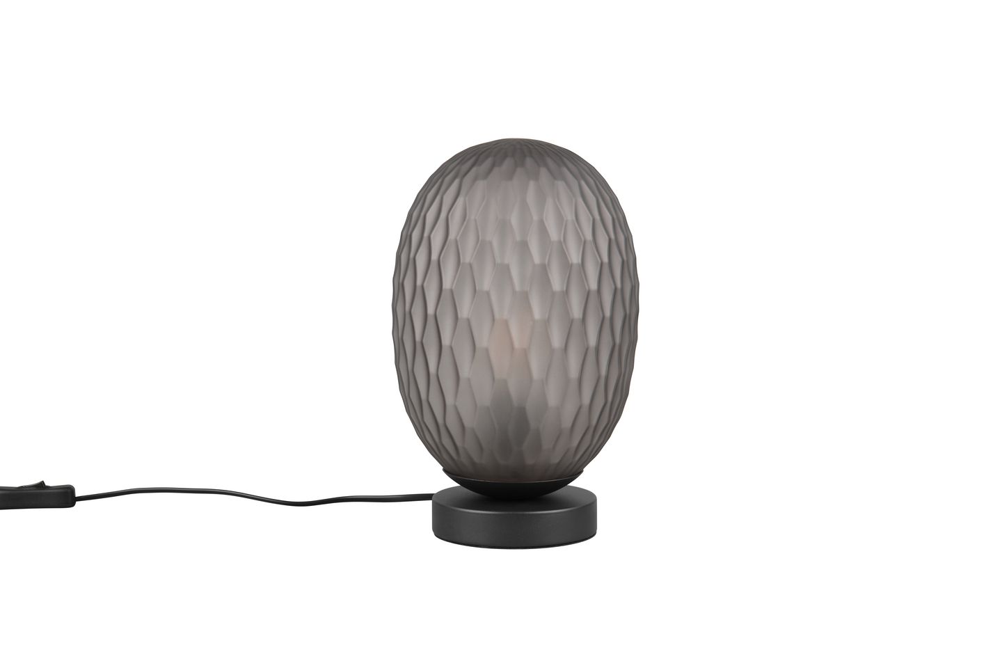 Pöytävalaisin TRIO Facette E27 mattamusta/savu