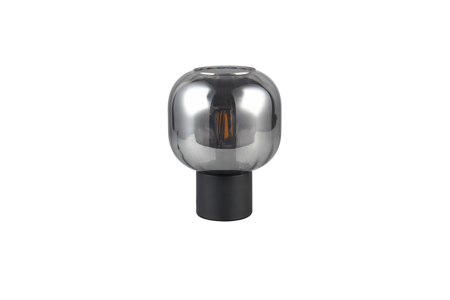 Pöytävalaisin TRIO Diva E27 mattamusta/kromattu