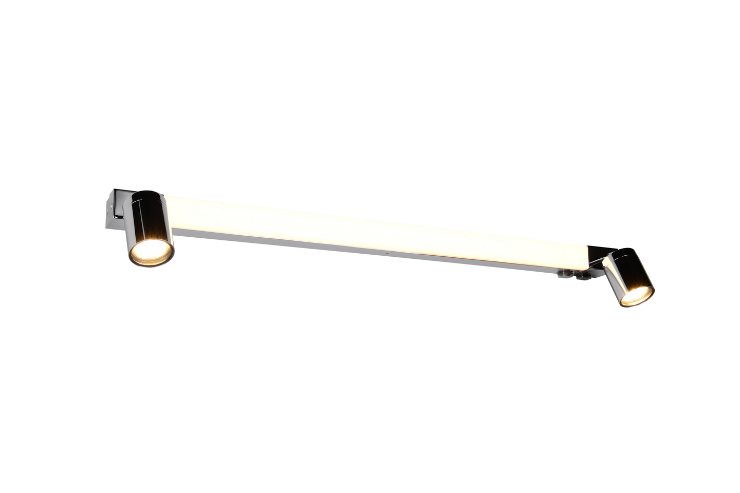 Seinävalaisin TRIO Enrico led 9W+2xGU10 90cm kromi