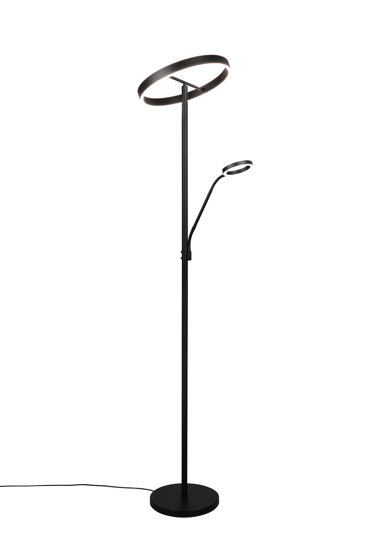 Lattiavalaisin TRIO Willis led 39+5,5W 4600+550lm mattamusta