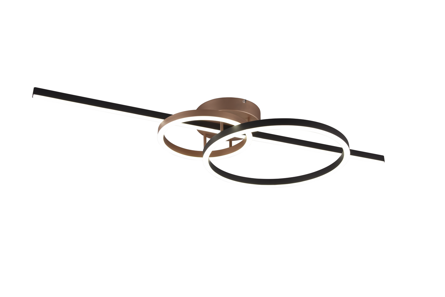 Kattovalaisin TRIO Montilla led 54W 6300lm musta/kahvinruskea