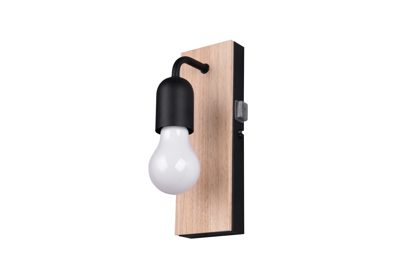 Seinävalaisin TRIO Arturo E27 1-osainen puu/mattamusta