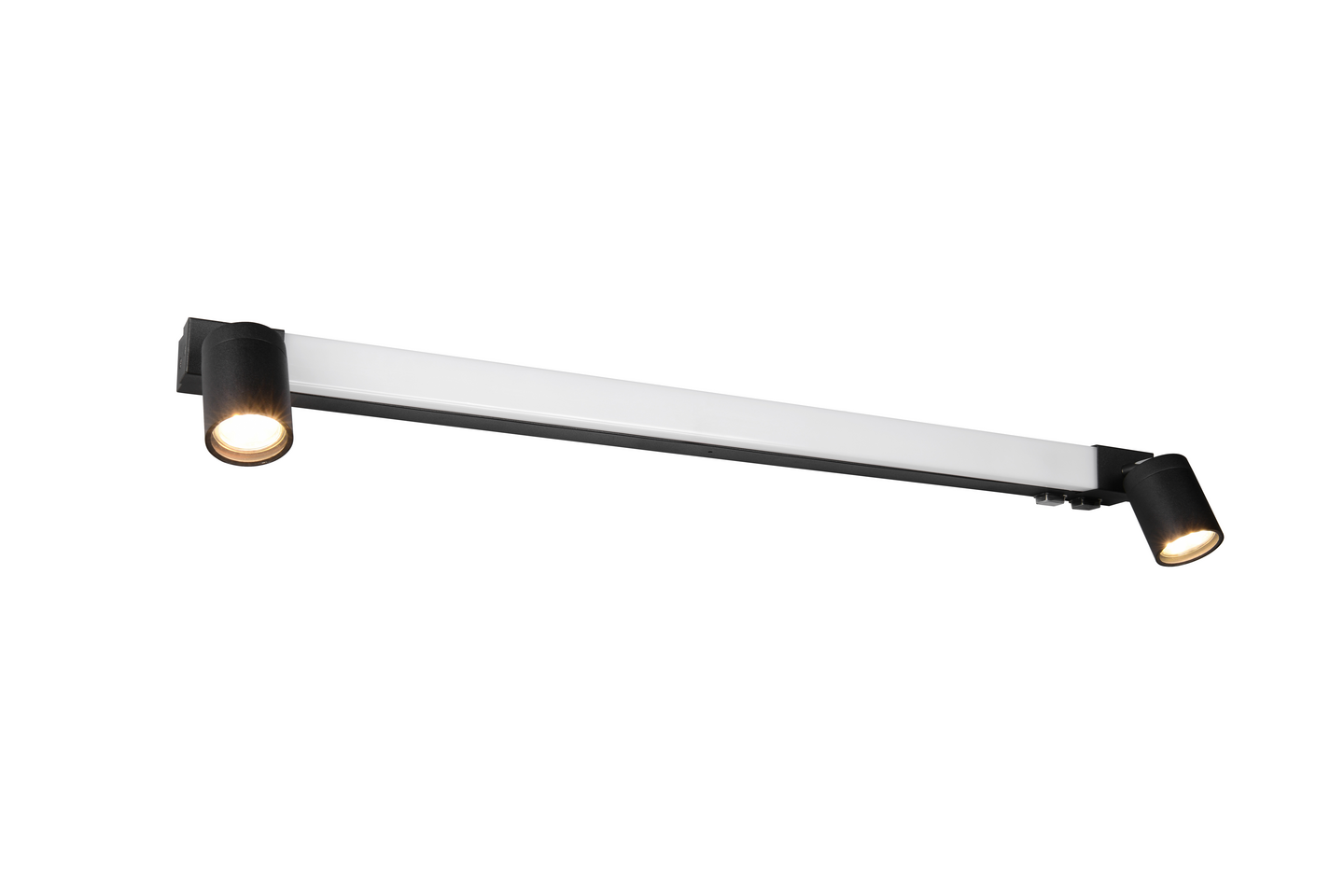 Seinävalaisin TRIO Enrico led 9W+2xGU10 90cm mattamusta