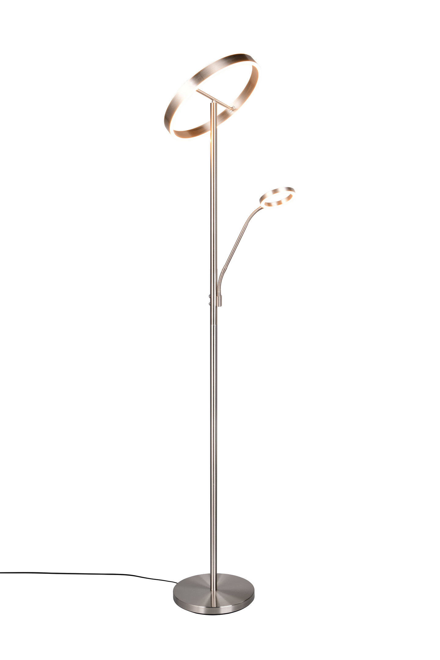 Lattiavalaisin TRIO Willis led 39+5,5W 4600+550lm harjattu teräs