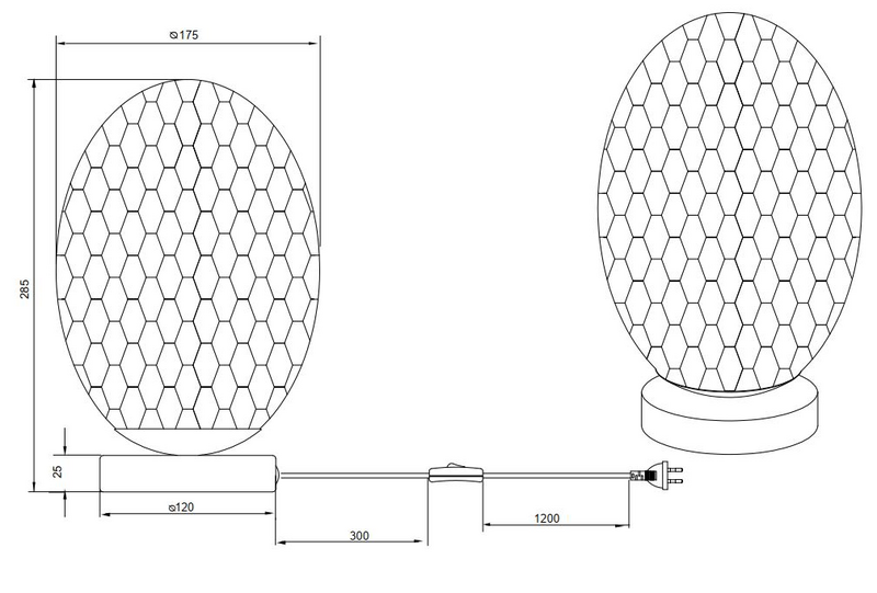 Pöytävalaisin TRIO Facette E27 mattamusta/savu