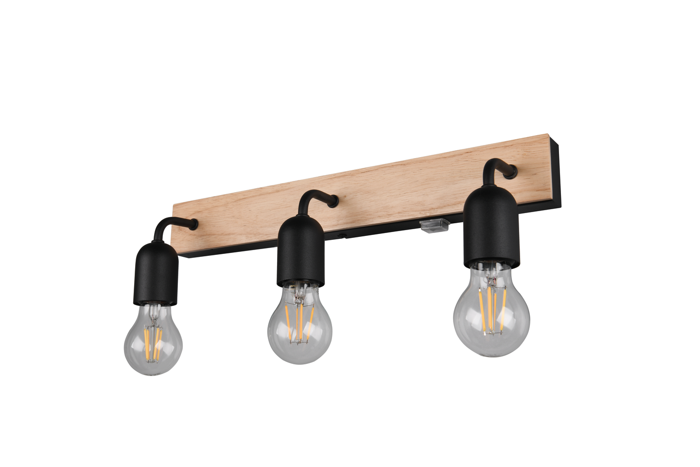 Seinävalaisin TRIO Arturo E27 3-osainen puu/mattamusta