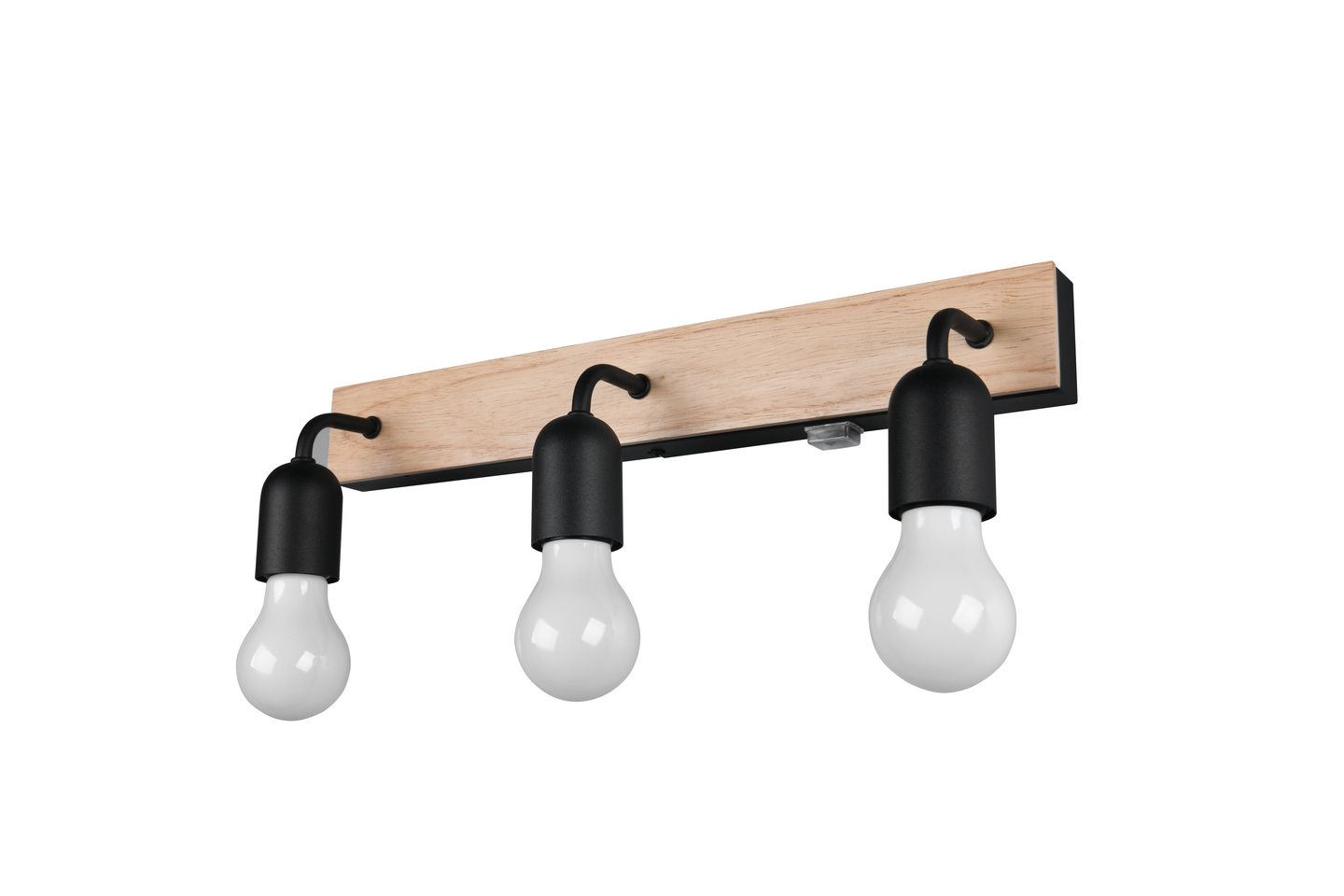 Seinävalaisin TRIO Arturo E27 3-osainen puu/mattamusta