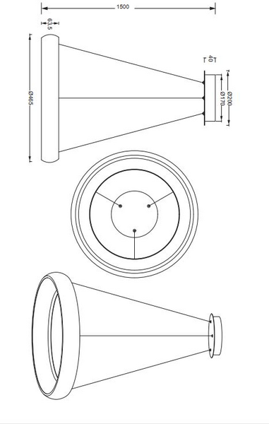 Riippuvalaisin TRIO Cardona led 29W 3300lm 47cm musta