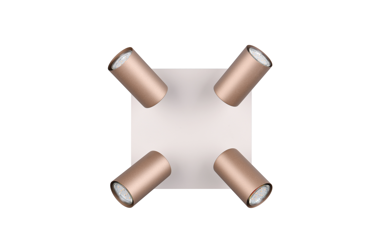 Spotti TRIO Marley GU10 4-osainen kahvinruskea/mattavalkoinen