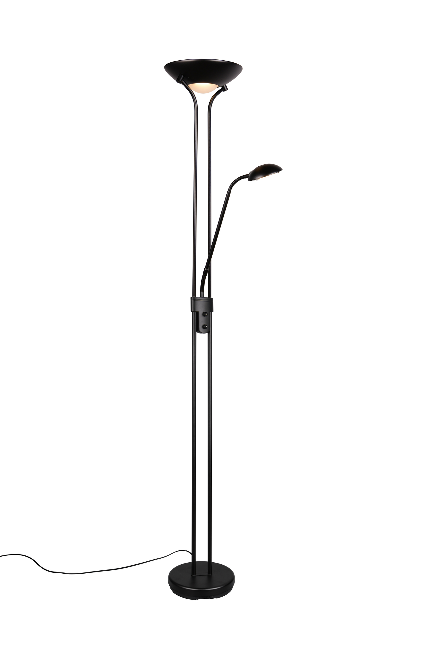 Lattiavalaisin TRIO Spock led 19+5W 2200+500lm mattamusta