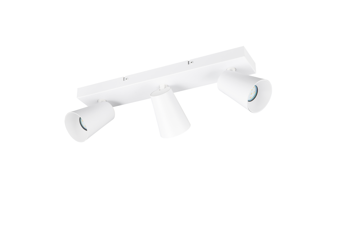 Spotti TRIO Sharp GU10 3-osainen mattavalkoinen/kulta