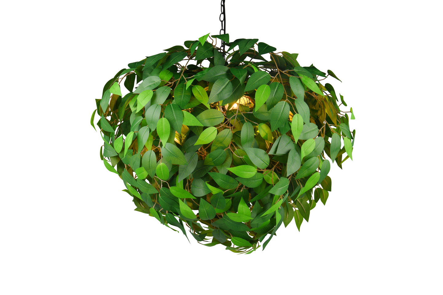 Riippuvalaisin TRIO Leavy 4xE14 70cm vihreä