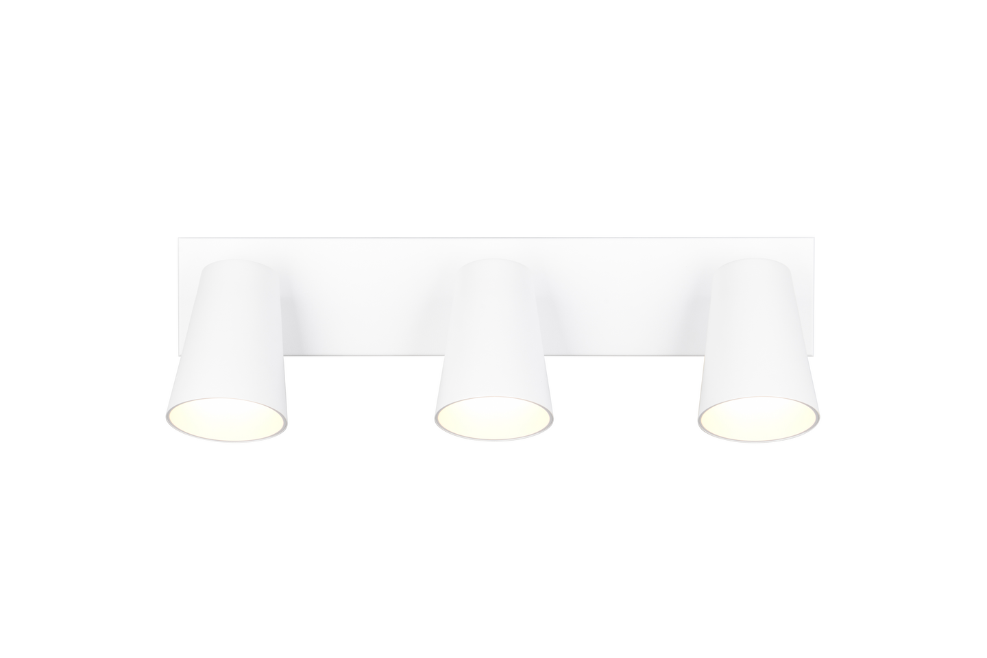 Spotti TRIO Sharp GU10 3-osainen mattavalkoinen/kulta