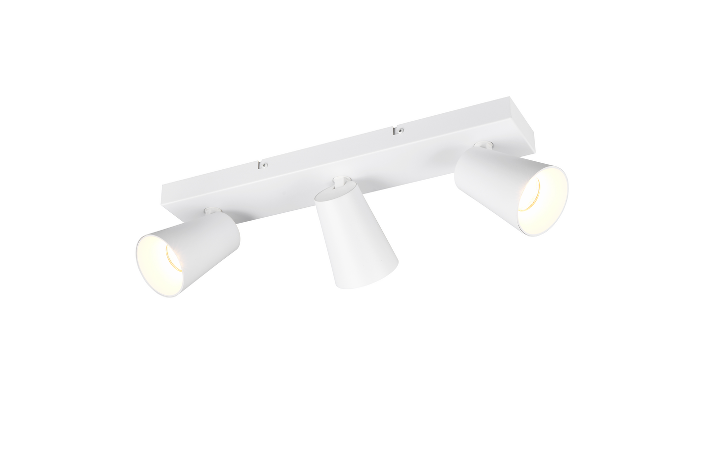 Spotti TRIO Sharp GU10 3-osainen mattavalkoinen/kulta