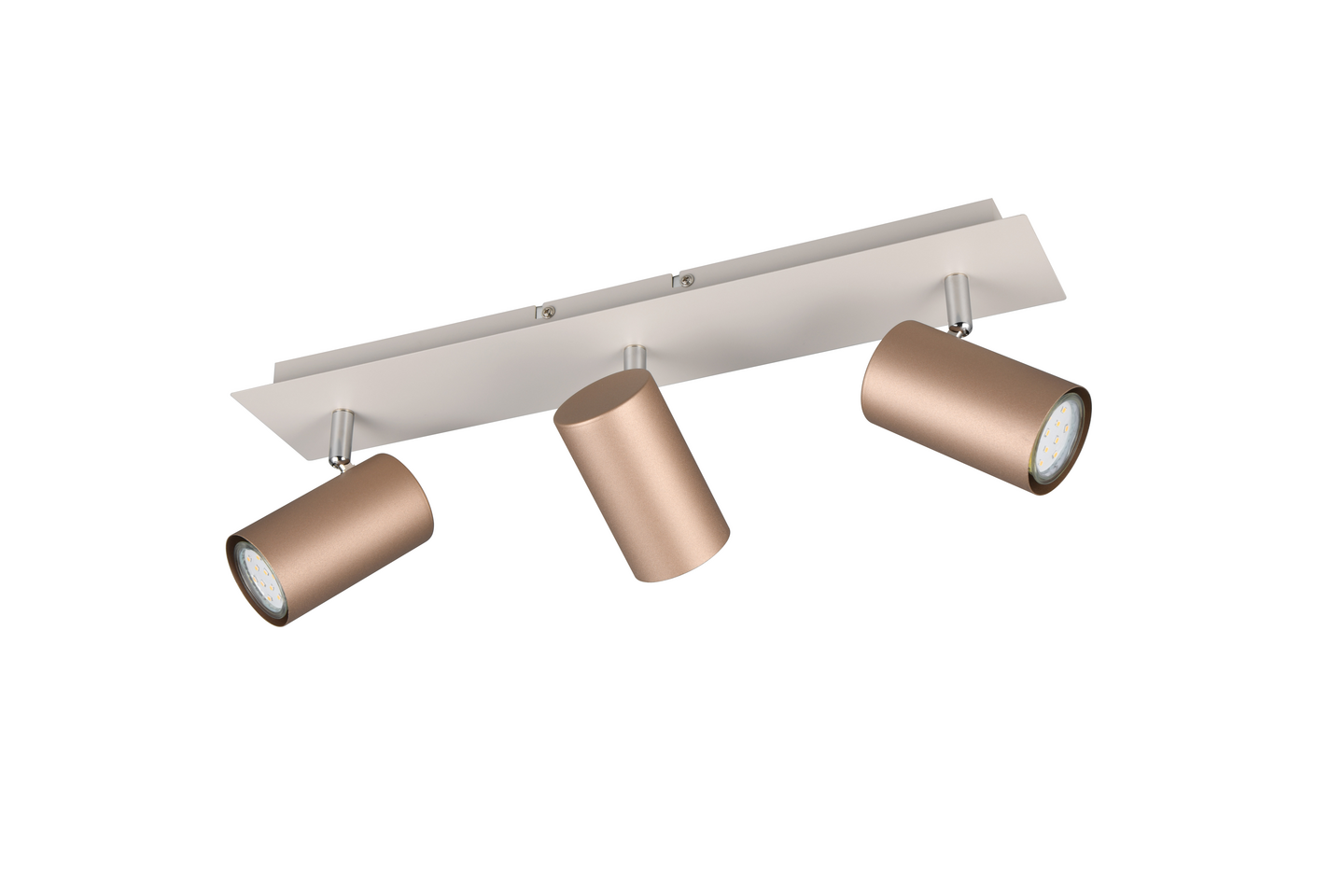 Spotti TRIO Marley GU10 3-osainen kahvinruskea/mattavalkoinen