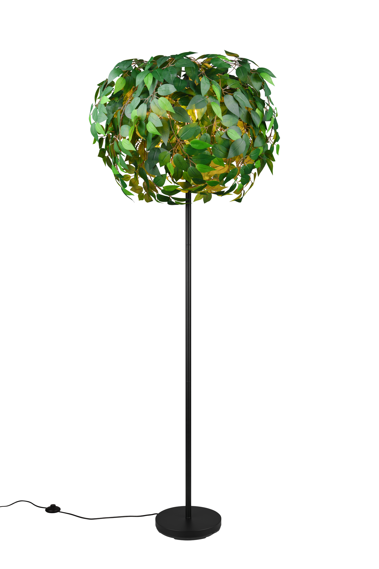 Lattiavalaisin TRIO Leavy 3xE14 vihreä