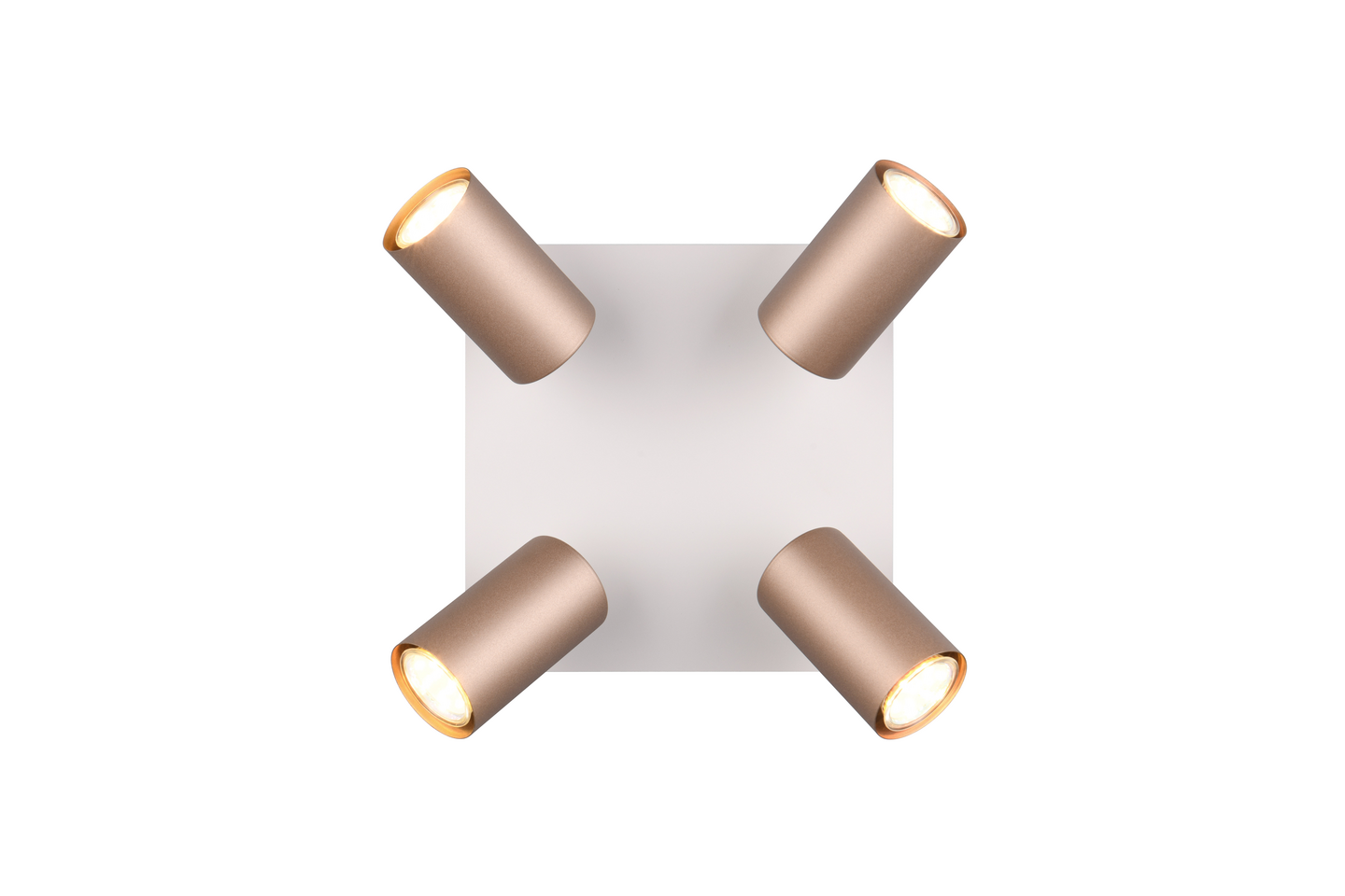 Spotti TRIO Marley GU10 4-osainen kahvinruskea/mattavalkoinen