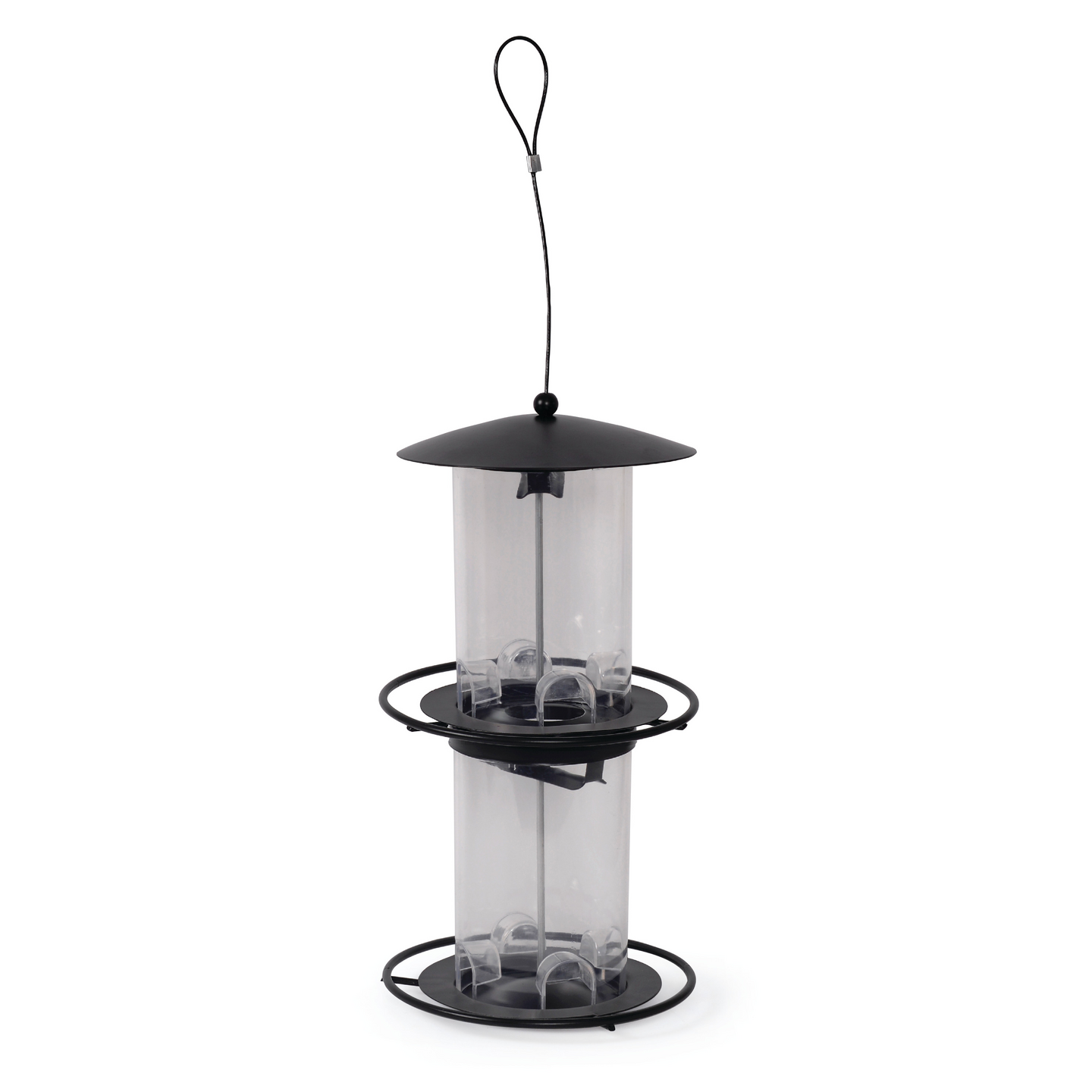 FÅGELMATARE NELSON GARDEN FRÖ STYLISH SVART, 35CM