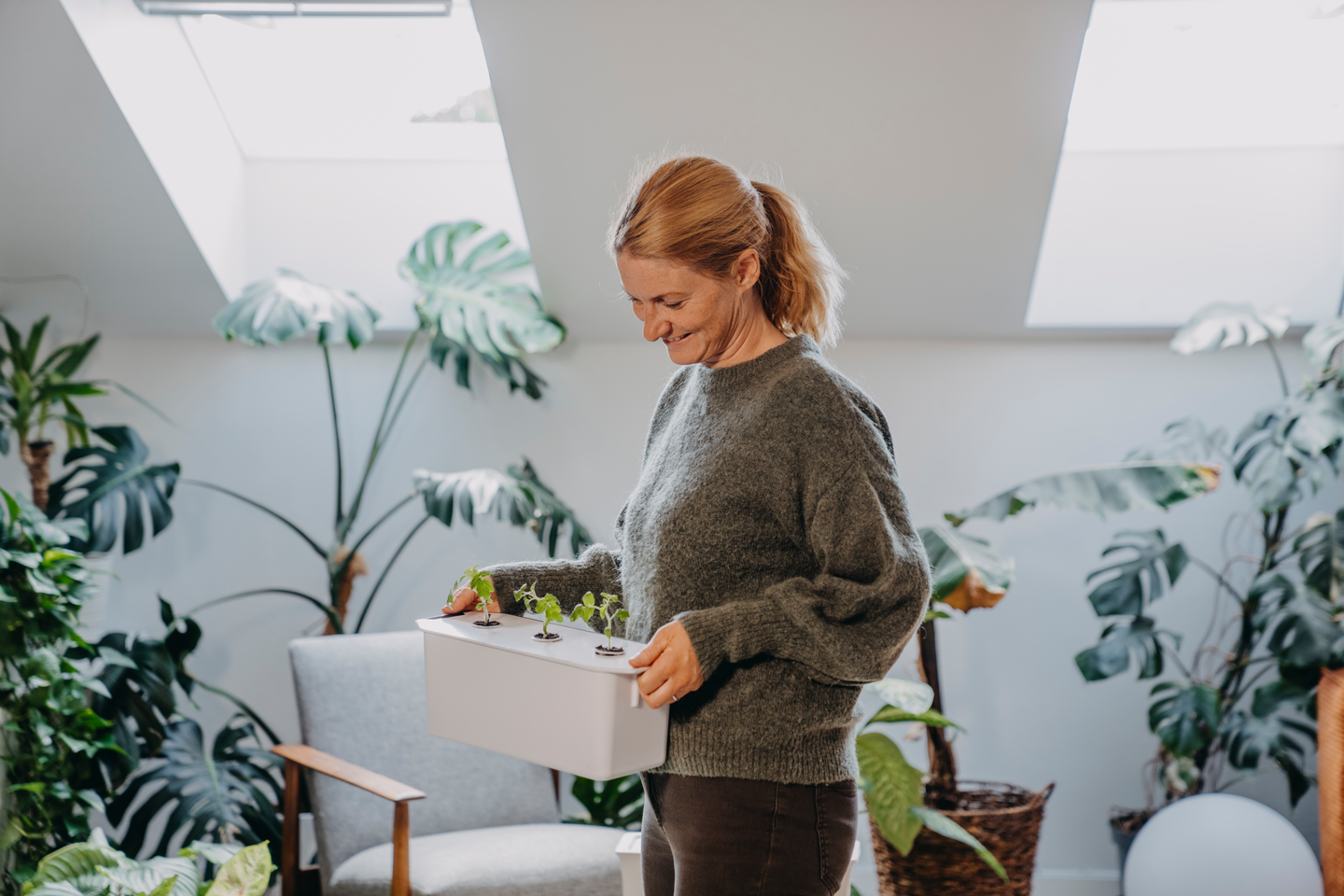 HARVY NELSON GARDEN HYDROPONISK ODLING, 3, VITT LOCK KIT