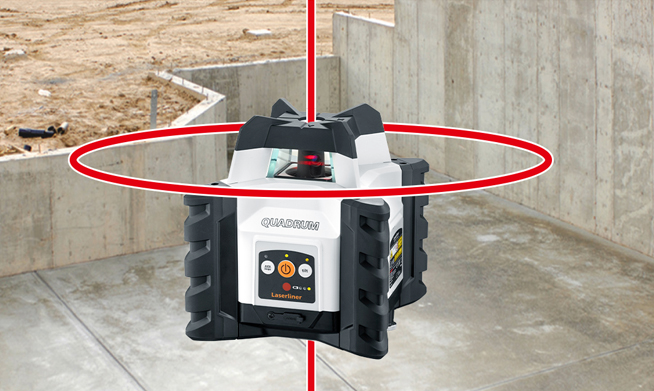 Pyörivä laser Laserliner Quadrum Compact 210S setti 165cm
