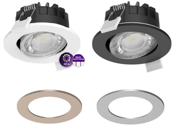 Alasvalo Philips ledinaire 550lm CCT Dim 40D IP65 valkoinen