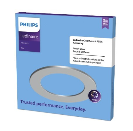 Mekaaninen lisätarvike Philips Ledinaire vaihtokehys RS071B hopea