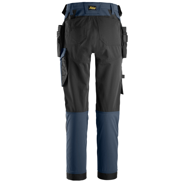 Työhousut riipputaskuilla Snickers 6775-9504 tummansininen naisten