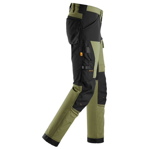 Työhousut riipputaskuilla Snickers 6375-3104 vihreä