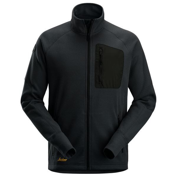 Fleecetakki Snickers 8042-0400 musta