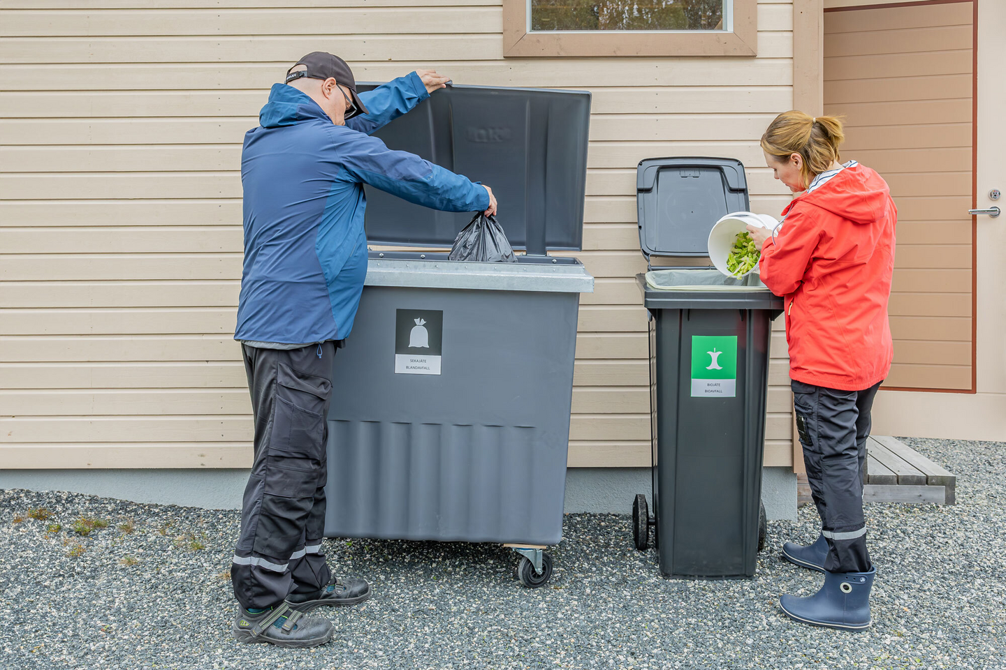 Biojäteastia Helesi 240 ruskea säädettävällä tuuletuksella