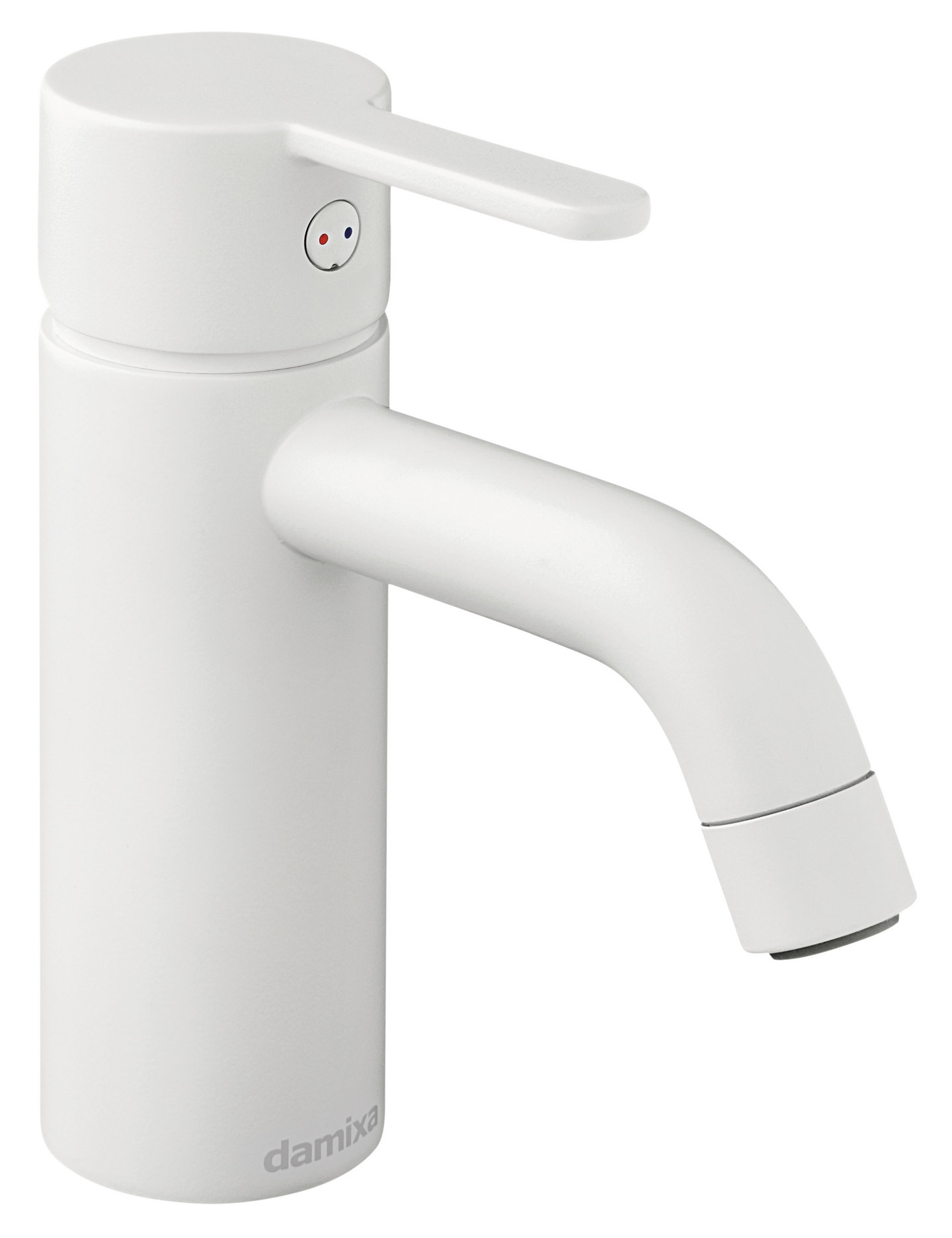 TVÄTTSTÄLLSBLANDARE DAMIXA SILHOUET S, RUBCLEAN MATT VIT