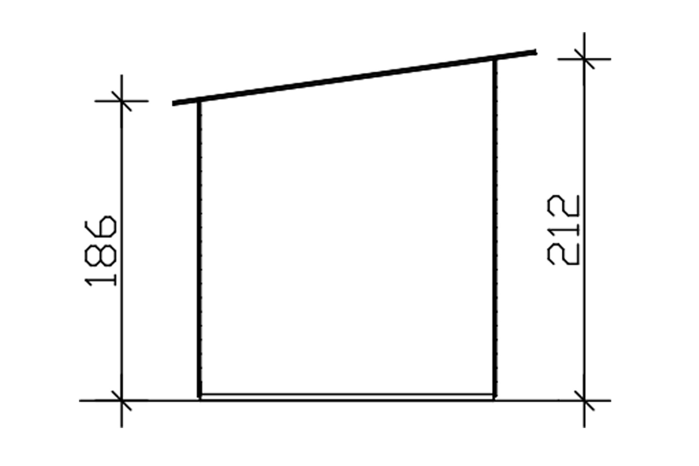 Pihavaja + katos Goodiy Örebro 6,5m²