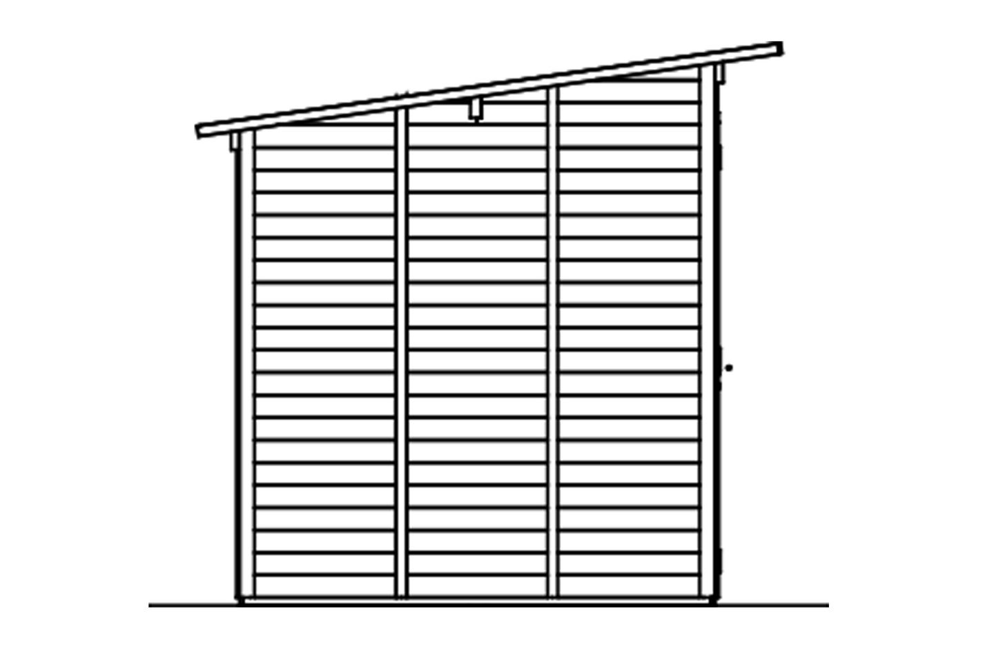 Pihavaja + katos Goodiy Örebro 6,5m²