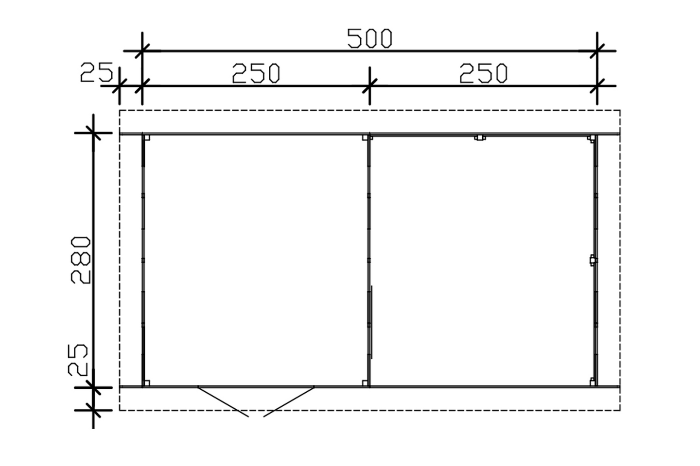 Varasto + katos Cello Ballerup 14m²