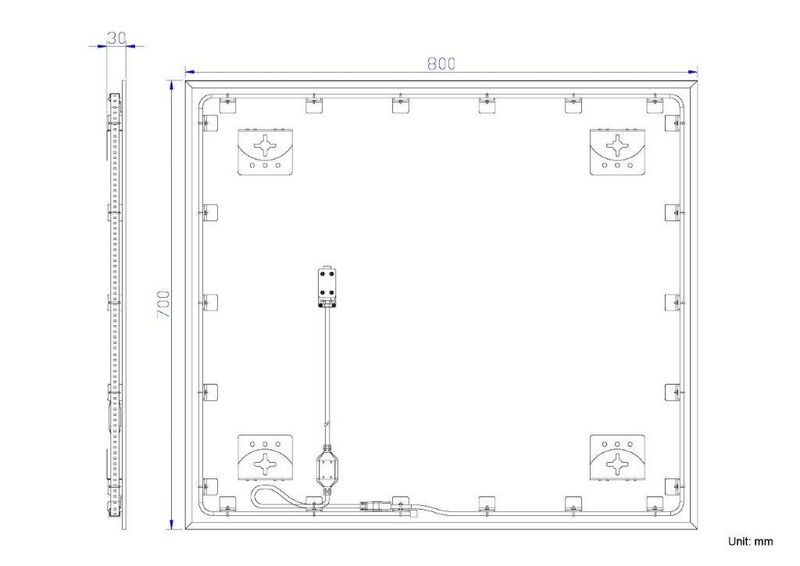 ValopeiIi Tammiholma Tipperary 70x80cm 25W mustalla kehyksellä