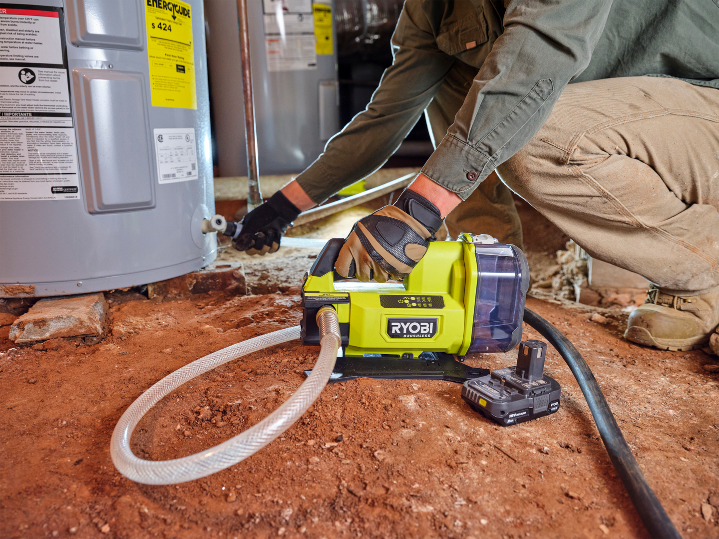 Akkuvesipumppu Ryobi RY18TPXA-0 18V ONE+ runko