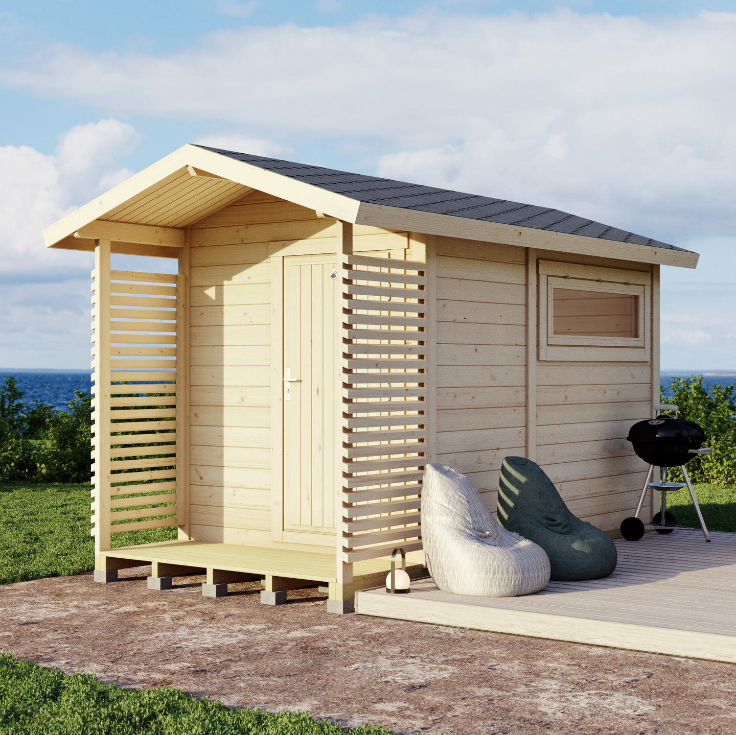 Pihasauna + pukuhuone Lillevilla Kitka 6,4m²