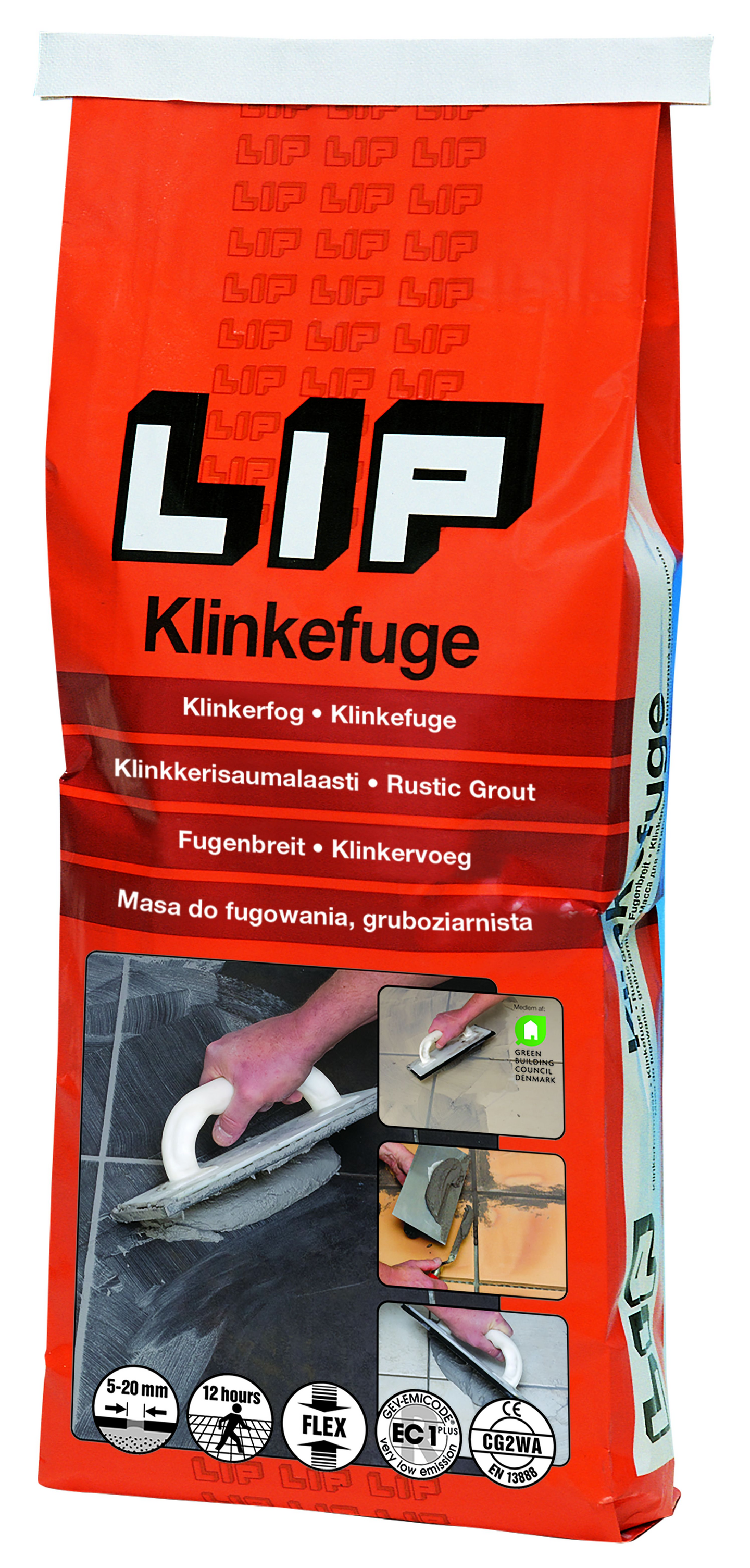 KLINKERFOG LIP GRÅ 5KG