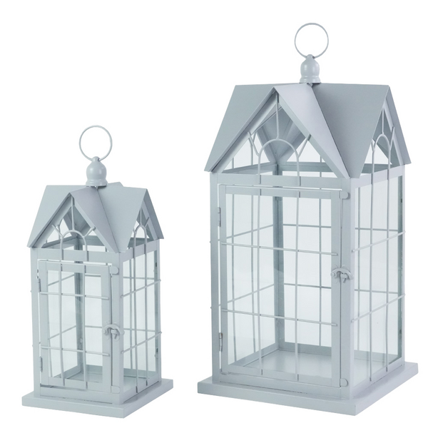 Lyhty Cello House 45cm harmaa