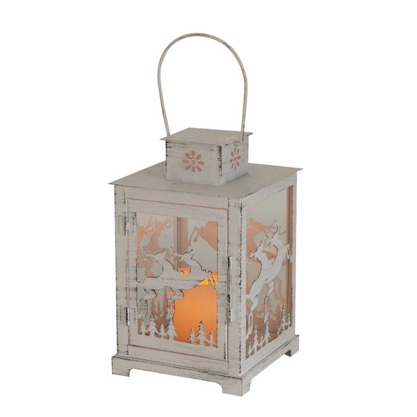 Lyhty Cello Poro 23,5cm valkoinen