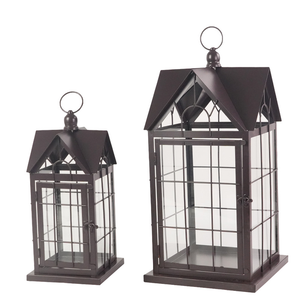 Lyhty Cello House 45cm ruskea