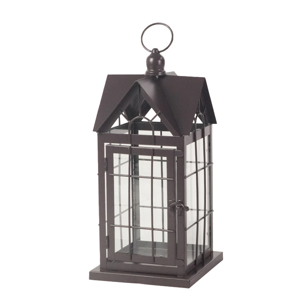 Lyhty Cello House 32cm ruskea