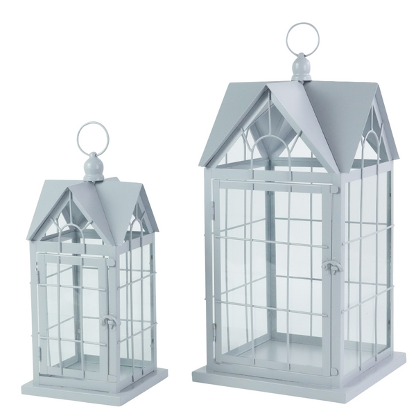 Lyhty Cello House 32cm harmaa